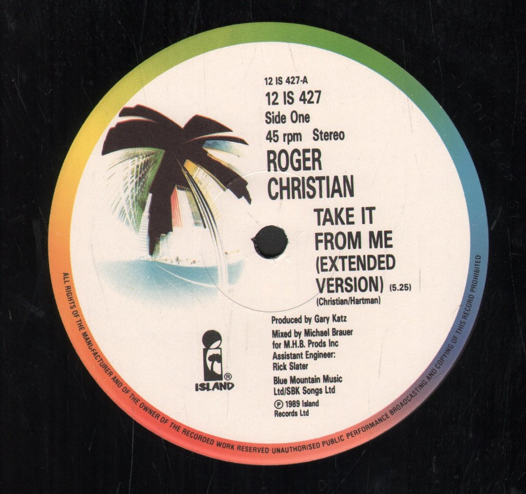 Roger Christian - Take It From Me - 12 Inch