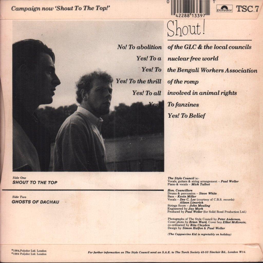 Style Council - Shout To The Top - 7 Inch
