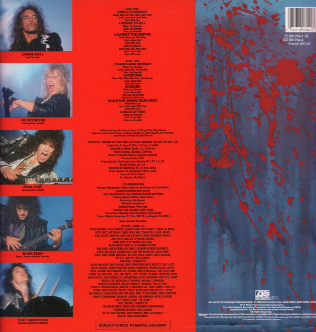Malice - License To Kill - Lp