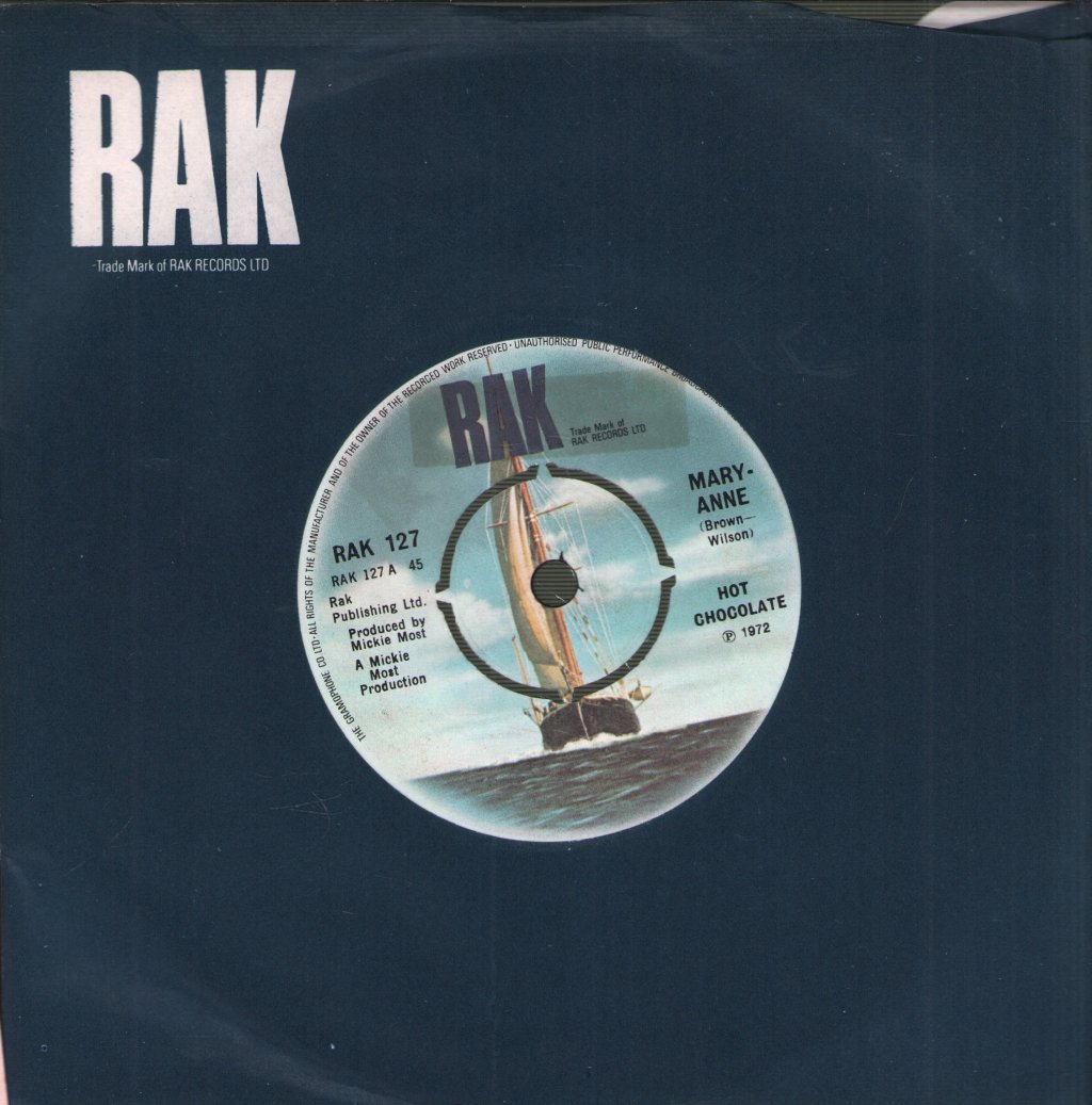 Hot Chocolate - Mary-Anne - 7 Inch