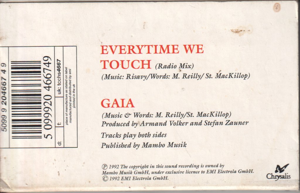 Maggie Reilly - EVERYTHING WE TOUCH - Cassette