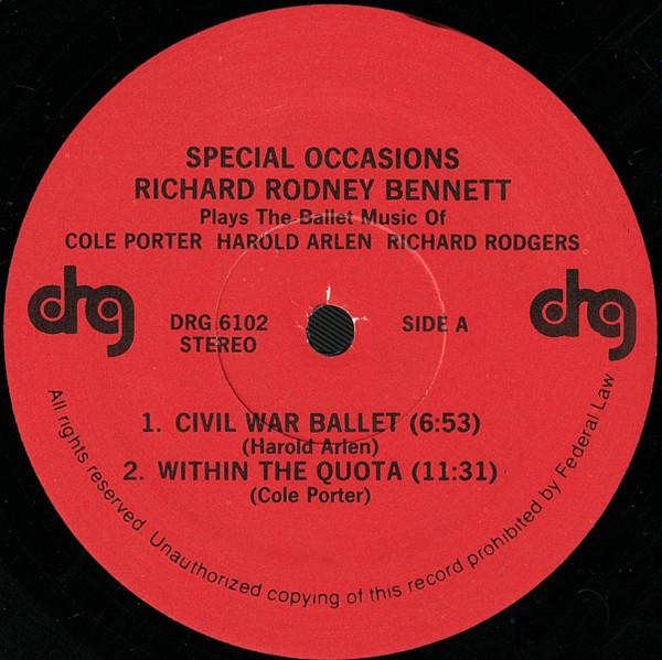 Richard Rodney Bennett - Special Occasions - Lp