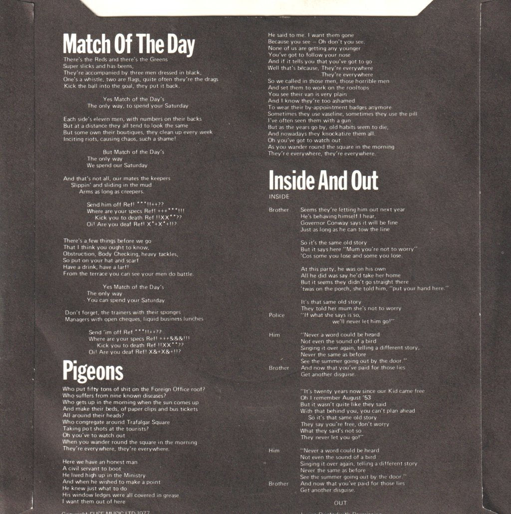 Genesis - Spot The Pigeon - 7 Inch
