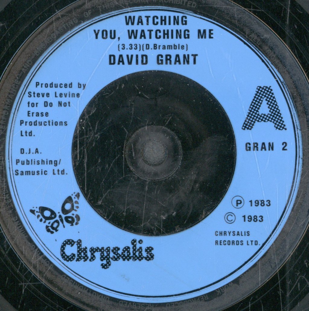 David Grant - Watching You Watching Me - 7 Inch
