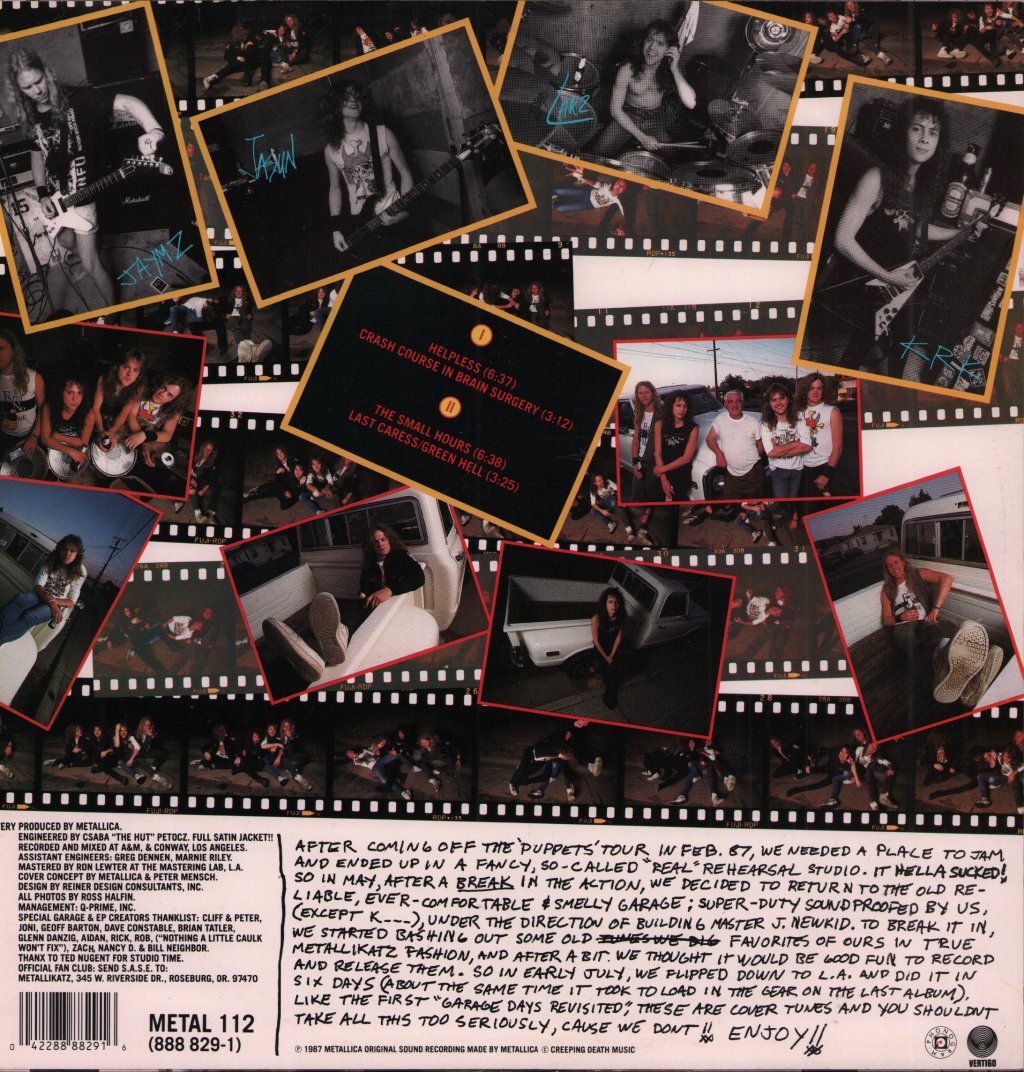 Metallica - $5.98 E.p. Garage Days Re-Visited - 12 Inch