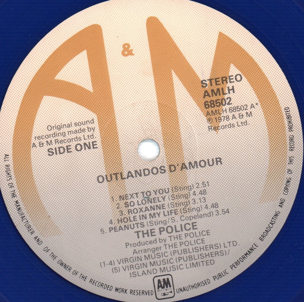 Police - Outlandos D'amour - Lp