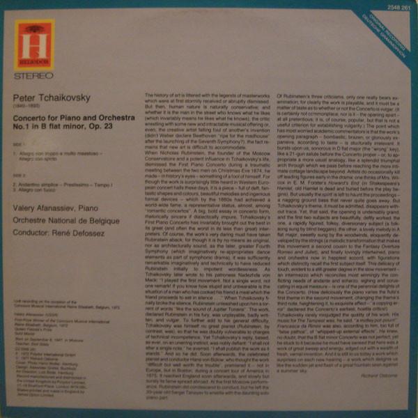 Valery Afanassiev - tchaikovsky Piano Concerto No.1 - Lp