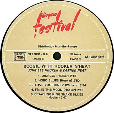 John Lee Hooker & Canned Heat - Boogie With Hooker N' Heat - Double Lp