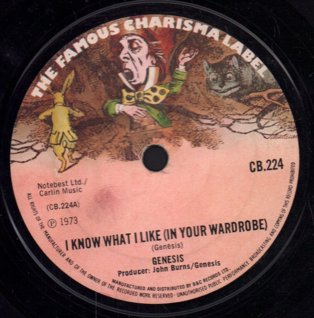 Genesis - I Know What I Like - 7 Inch