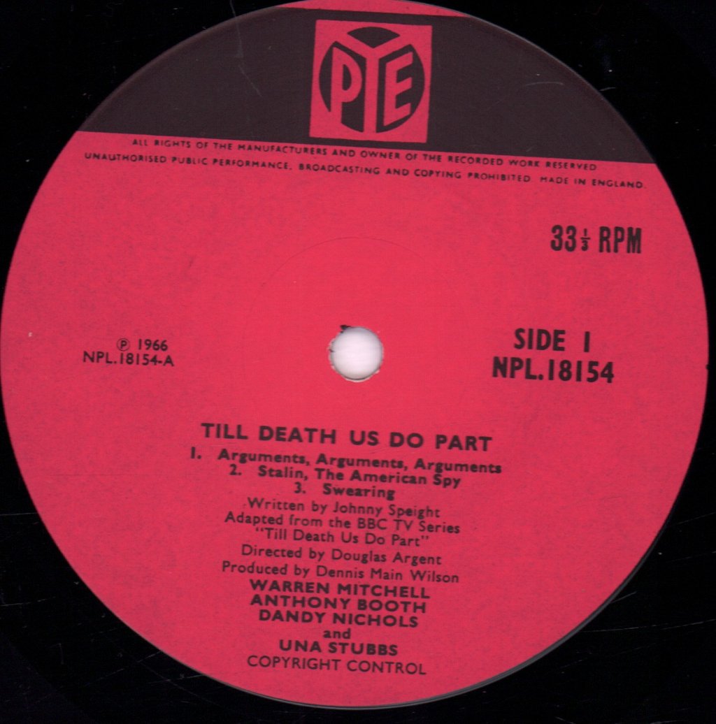 Warren Mitchell, Anthony Booth, Dandy Nichols And Una Stubbs - Till Death Us Do Part - Lp