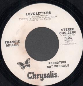 Frankie Miller - Love Letters - 7 Inch