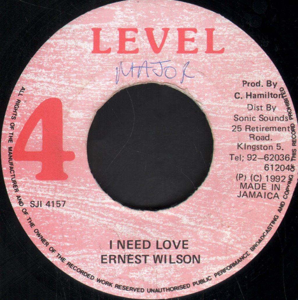 Ernest Wilson - I Need Love - 7 Inch