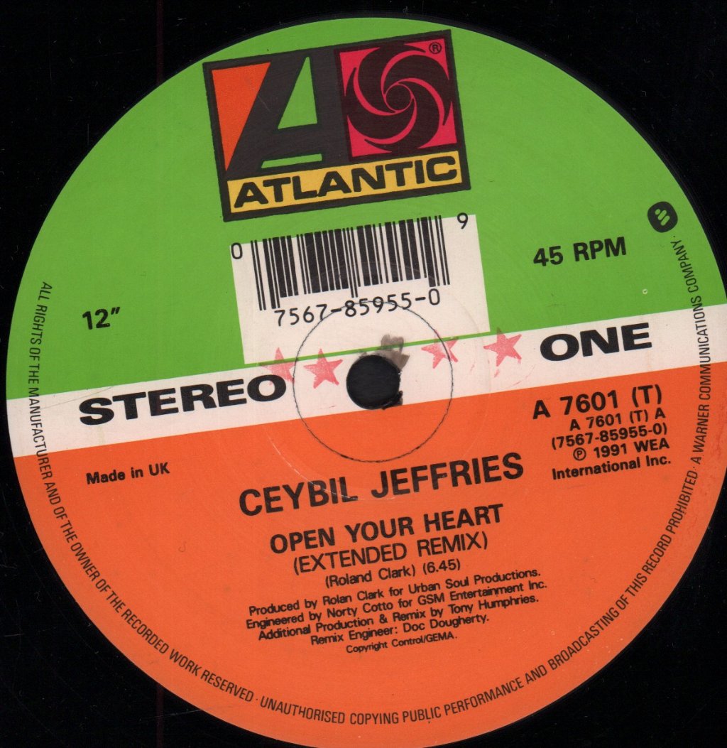 Ceybil Jefferies - Open Your Heart - 12 Inch