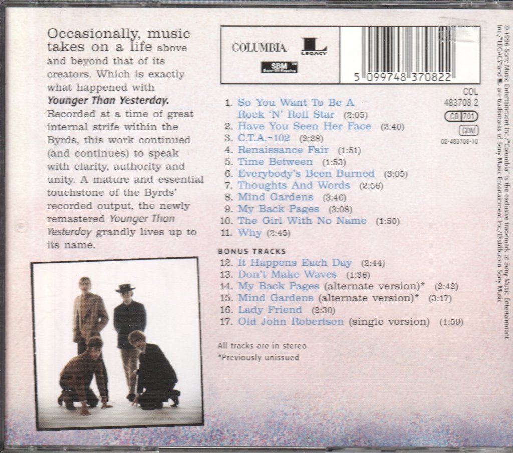 Byrds - Younger Than Yesterday - Cd