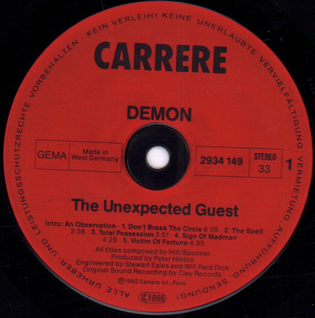 Demon - Unexpected Guest - Lp