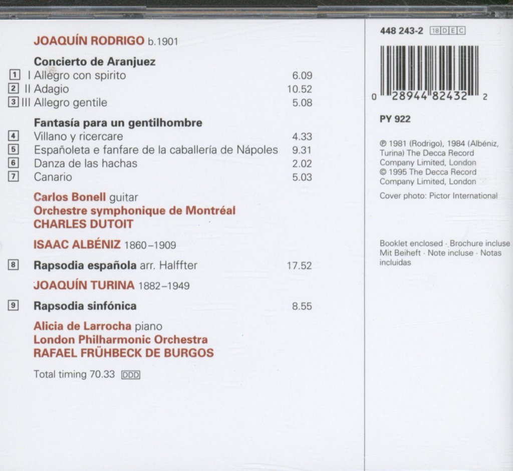 Various Artists - Concierto De Aranjuez / Fantasia, etc, - Cd