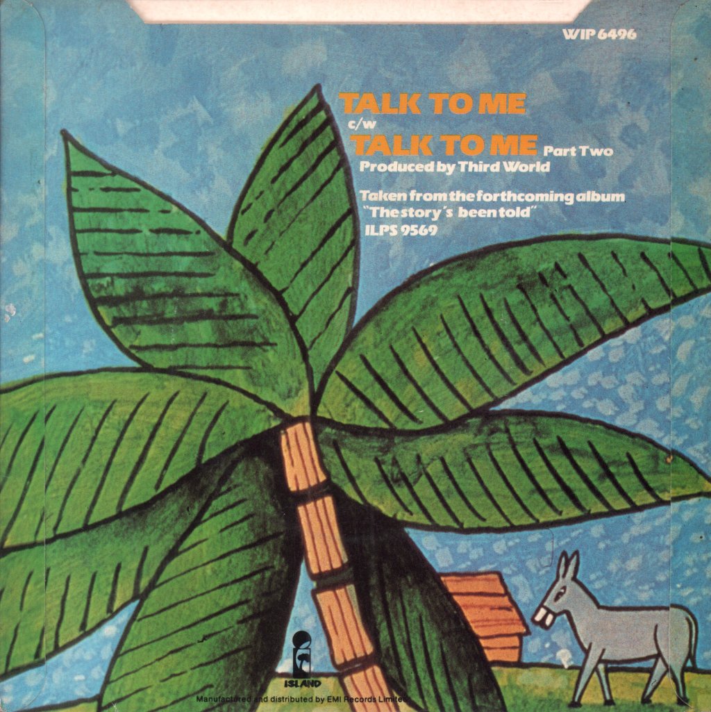 Third World (Reggae) - Talk To Me - 7 Inch