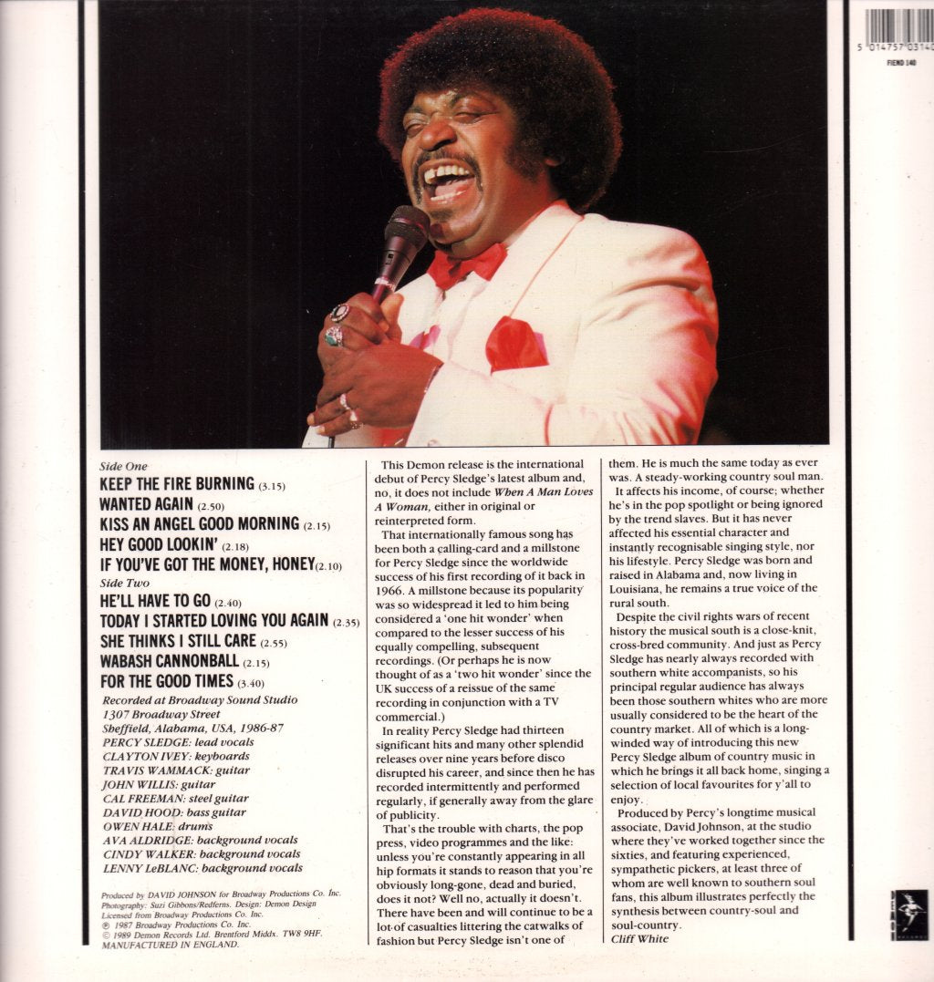 Percy Sledge - Wanted Again - Lp