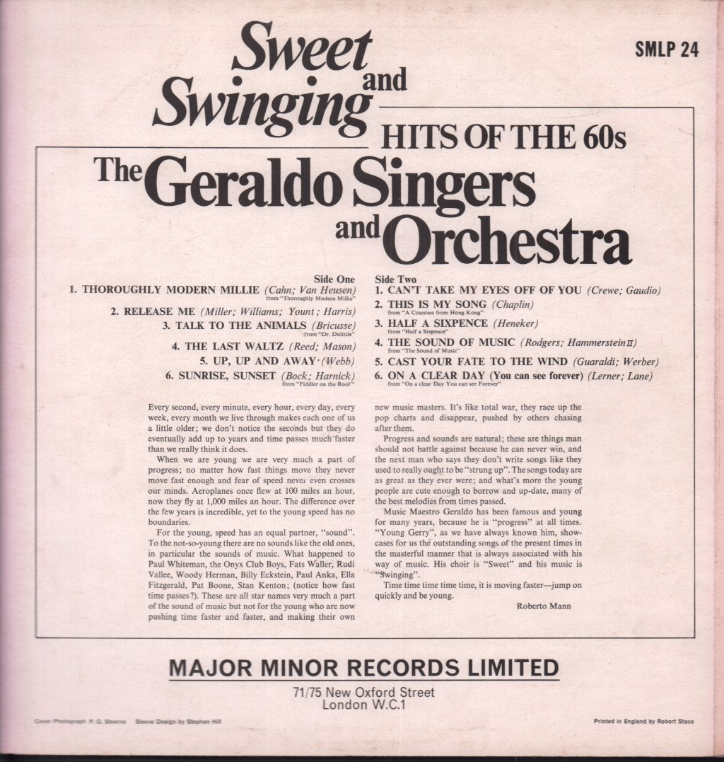 Geraldo And His Orchestra - Sweet & Swinging Hits Of The 60s - Lp