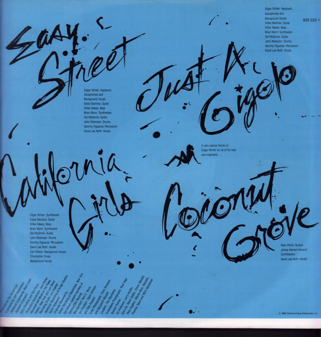 David Lee Roth - Crazy From The Heat - 12 Inch