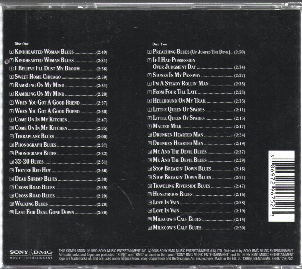 Robert Johnson - Complete Sessions - Double Cd