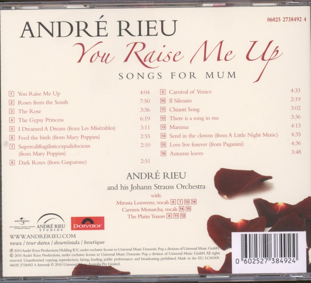 André Rieu - You Raise Me Up - Cd