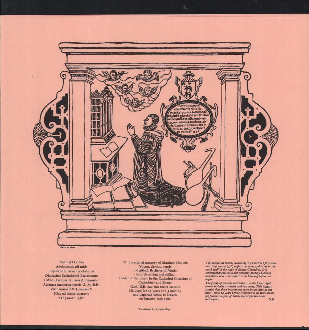 Exeter University Singers and Players / Donald James - Monteverdi Vespers 1610 - Lp