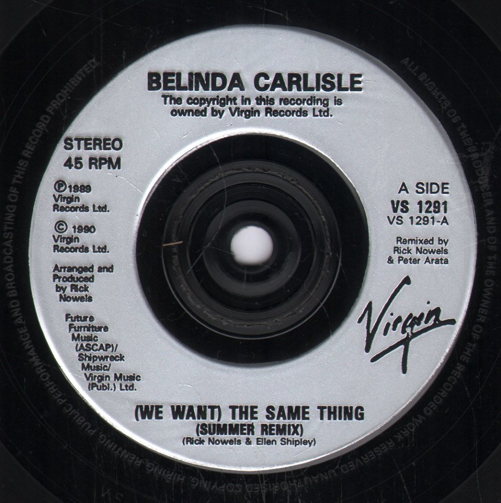 Belinda Carlisle - Same Thing - 7 Inch