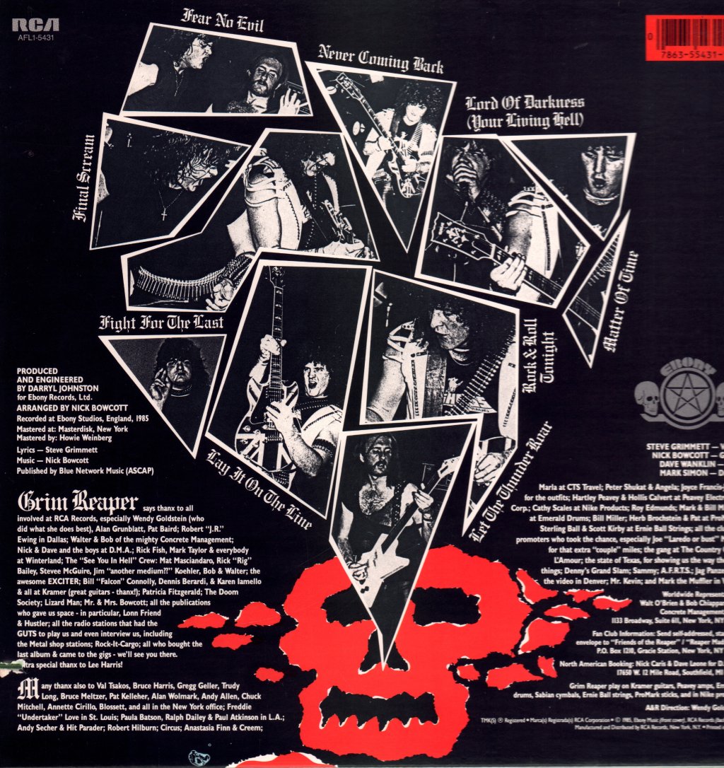 Grim Reaper - Fear No Evil - Lp