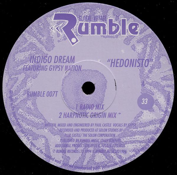 Indigo Dream featuring gypsy nation - Hedonisto - 12 Inch