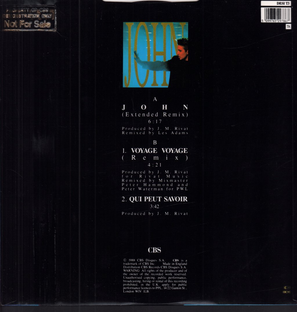 Desireless - John - 12 Inch
