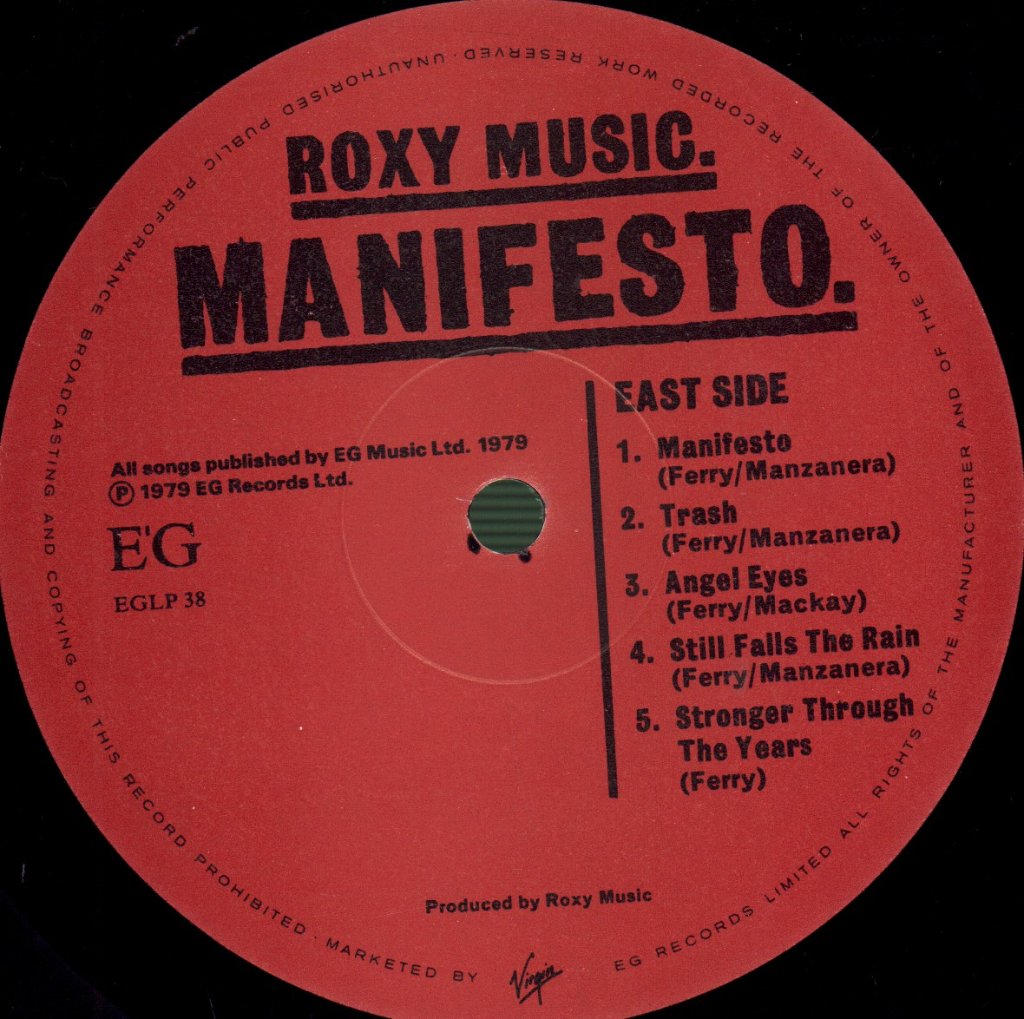 Roxy Music - Manifesto - Lp