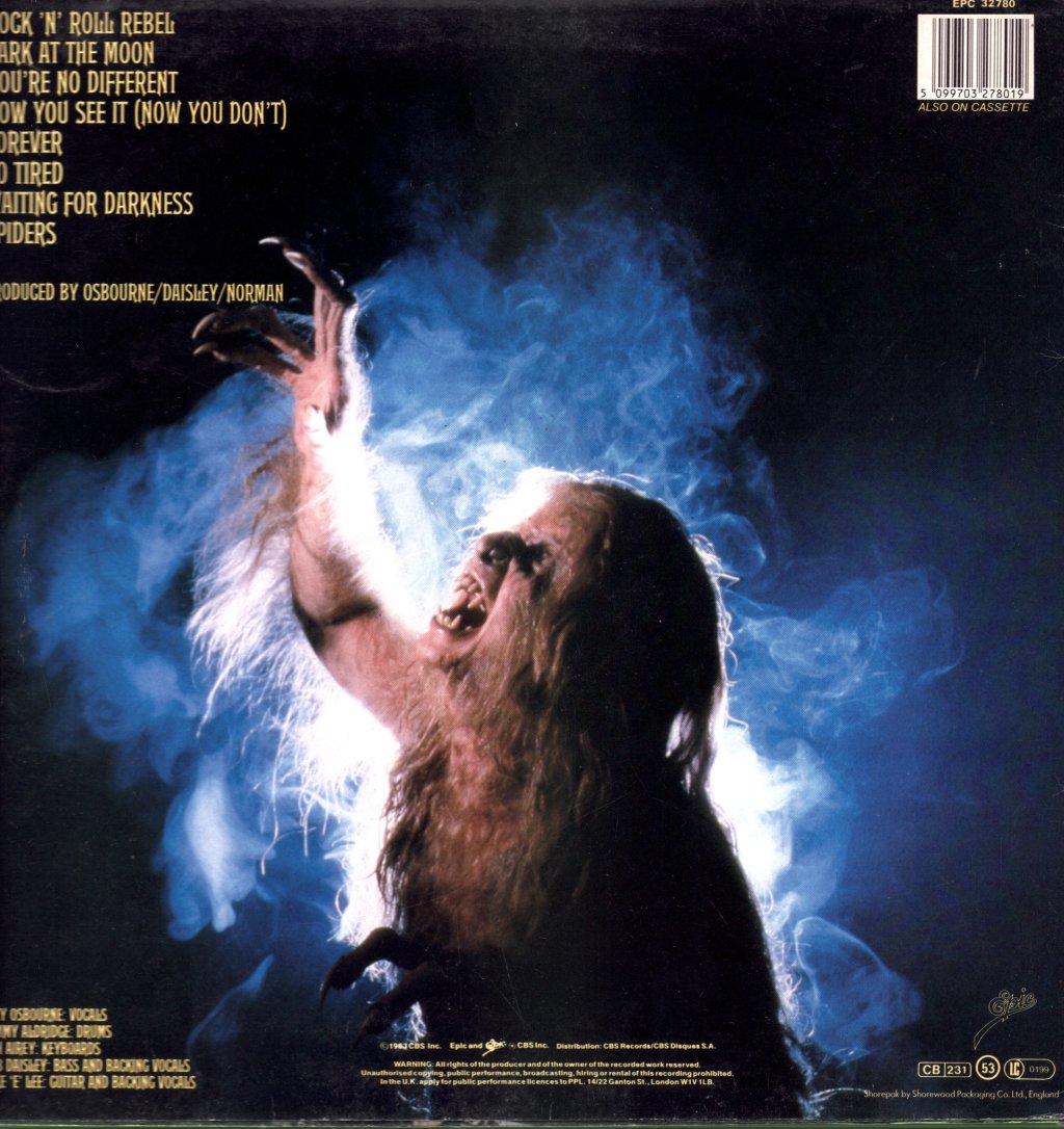 Ozzy Osbourne - Bark At The Moon - Lp