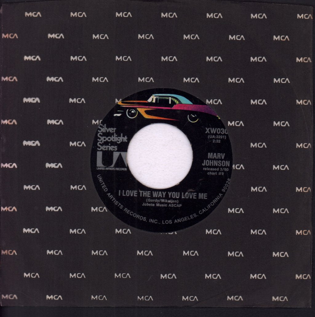 Marv Johnson - I Love The Way You Love Me - 7 Inch