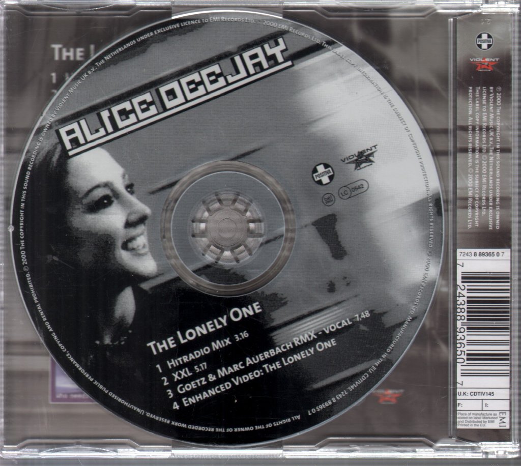 Alice Deejay - Lonely One - Cd