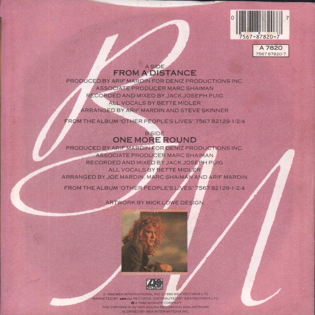 Bette Midler - From A Distance - 7 Inch