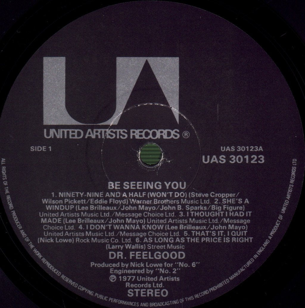 Dr. Feelgood - Be Seeing You - Lp