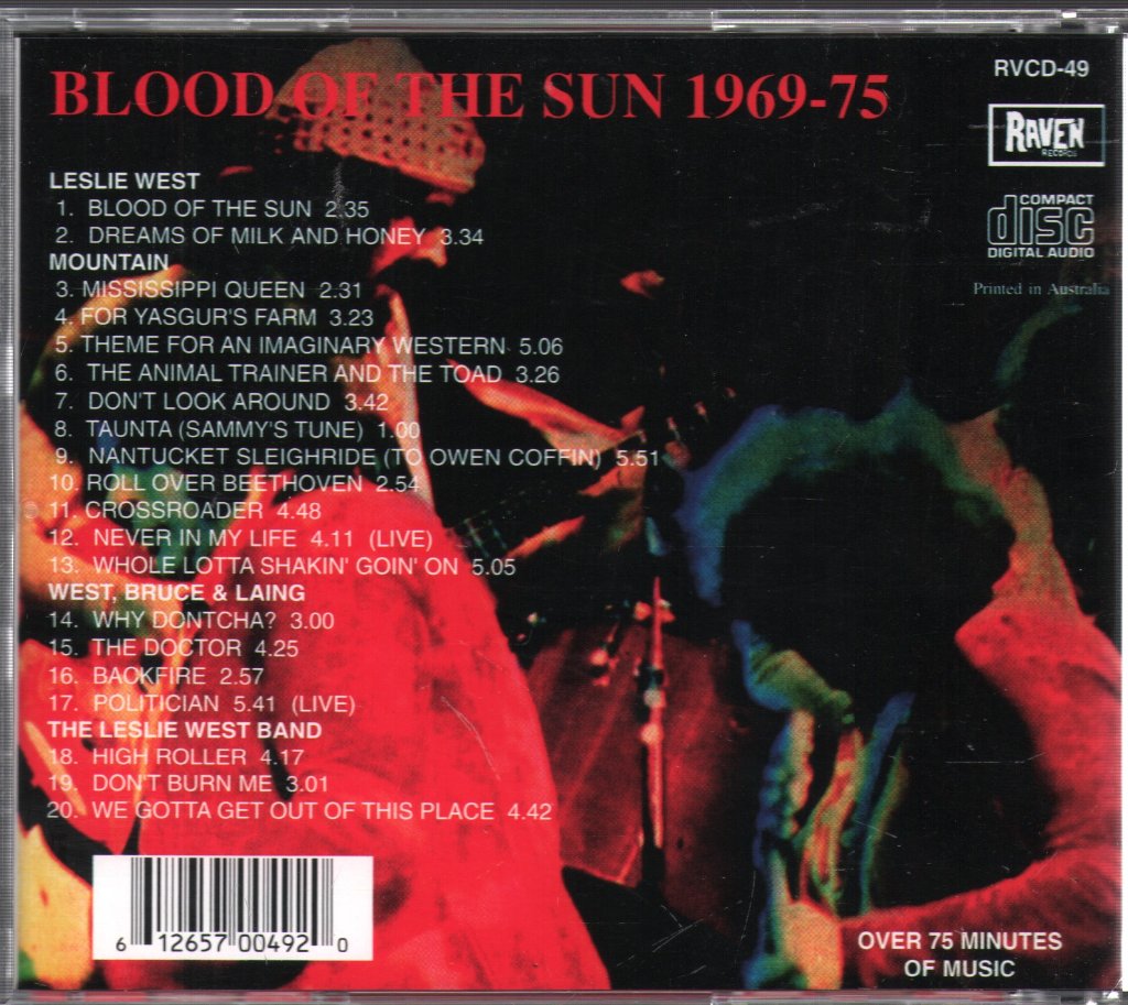 Leslie West - Blood Of The Sun 1969-75 - Cd