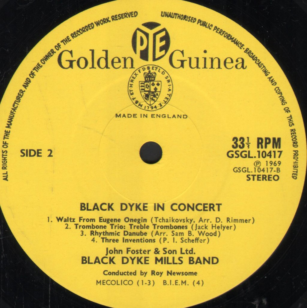 Black Dyke Mills Band - Black Dyke In Concert - Lp