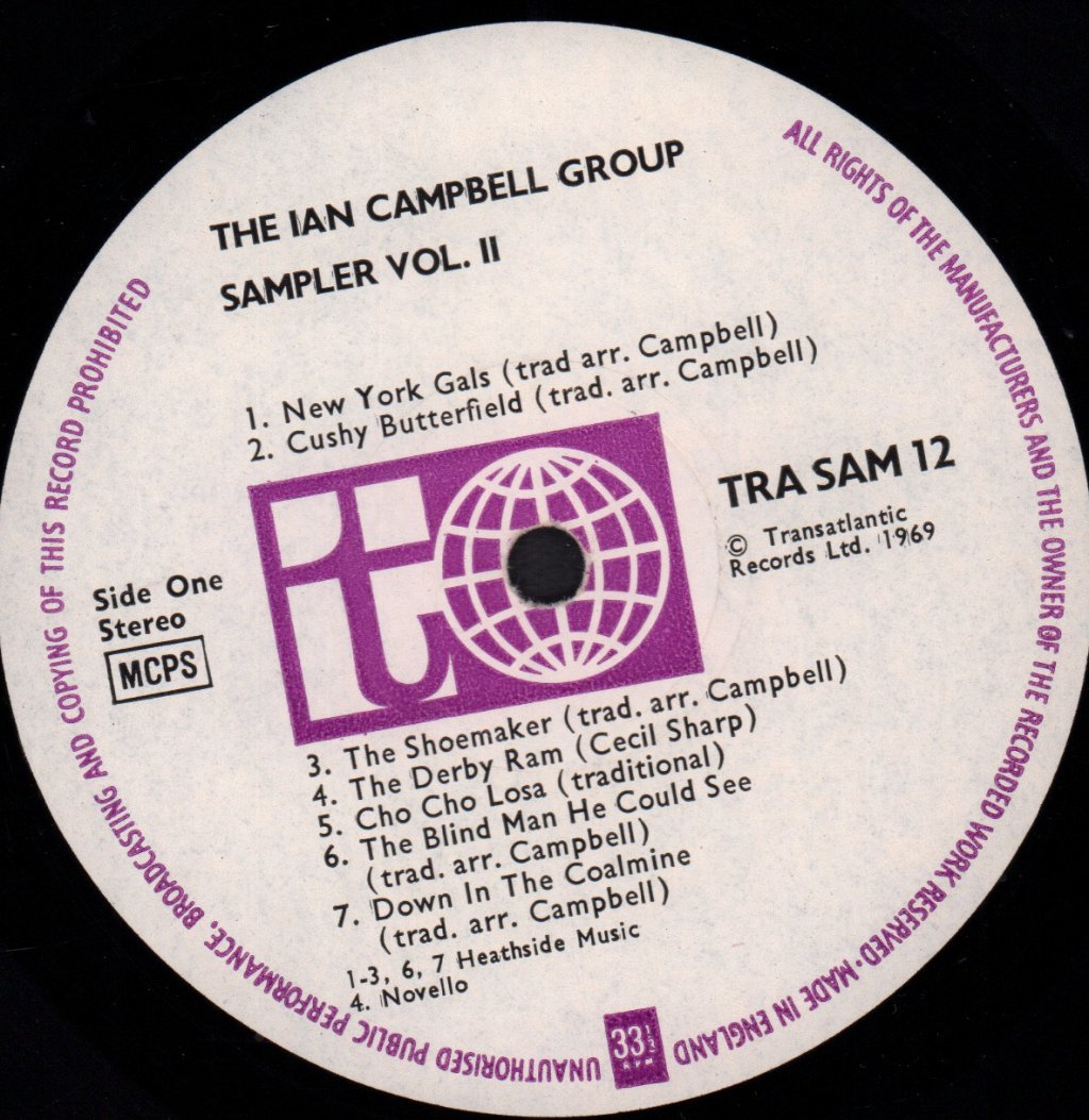 Ian Campbell Group - Sampler Volume Two - Lp