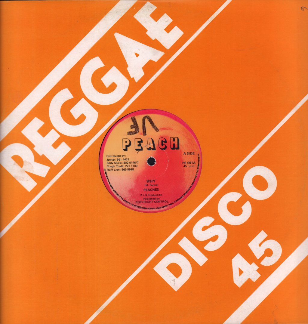Peaches (Reggae) - Why - 12 Inch