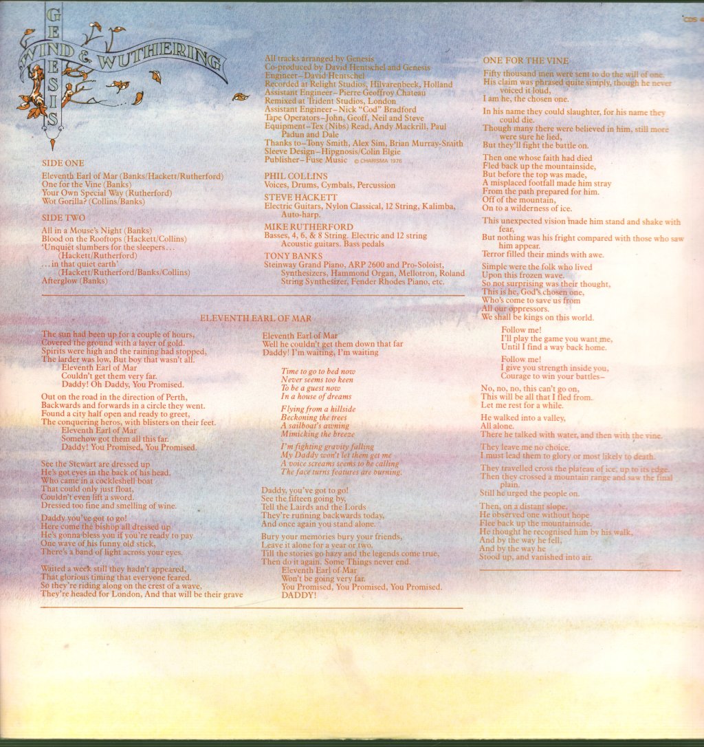 Genesis - Wind And Wuthering - Lp