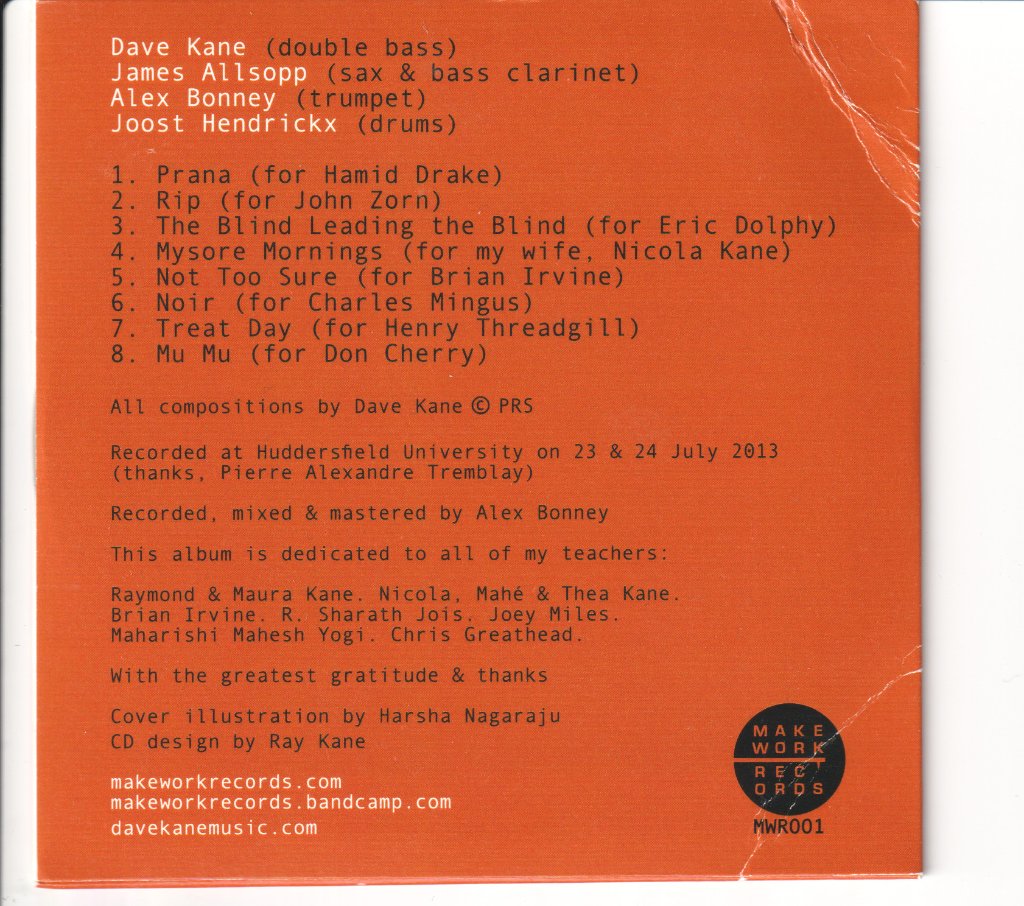 Dave Kane - Mysore Mornings - Cdr