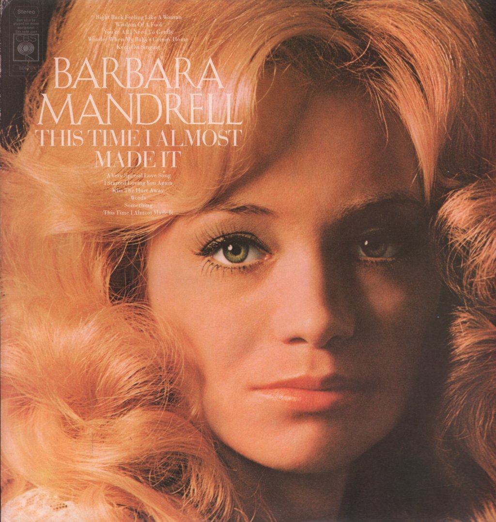 Barbara Mandrell - This Time I Almost Made It - Lp