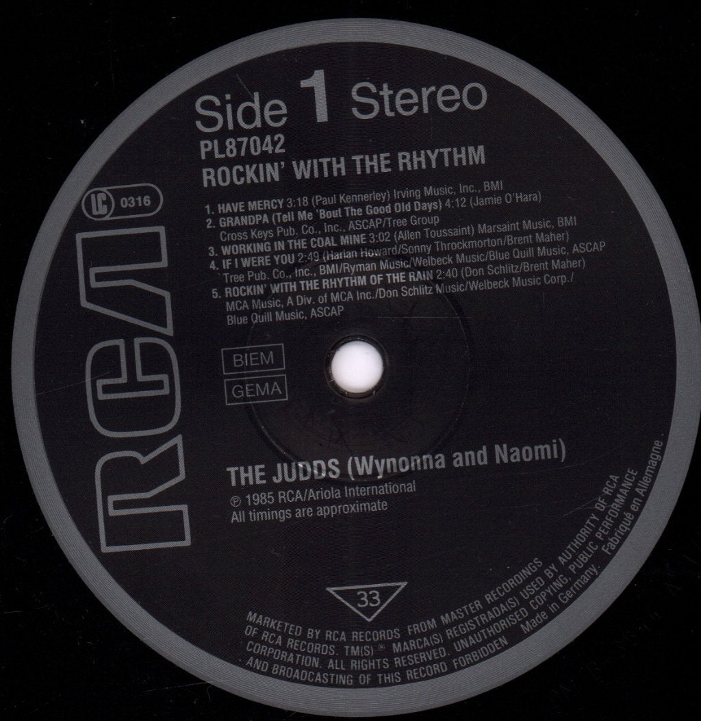 Judds - Rockin' With The Rhythm - Lp