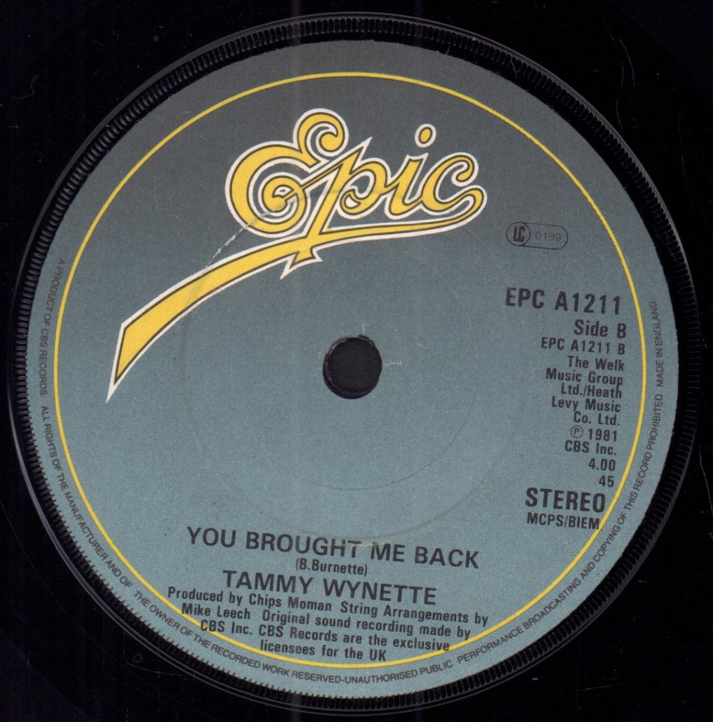 Tammy Wynette - Cowboys Don't Shoot Straight - 7 Inch