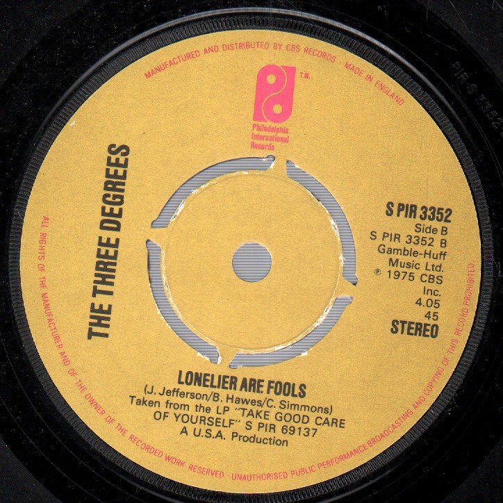 Three Degrees - Long Lost Lover - 7 Inch