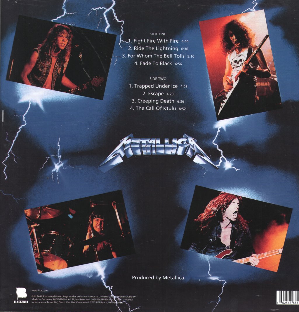 Metallica - Ride The Lightning - Lp