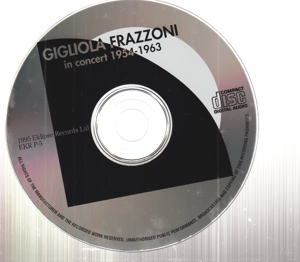 Gigliola Frazzoni - Concert 1954-1963 - Cd