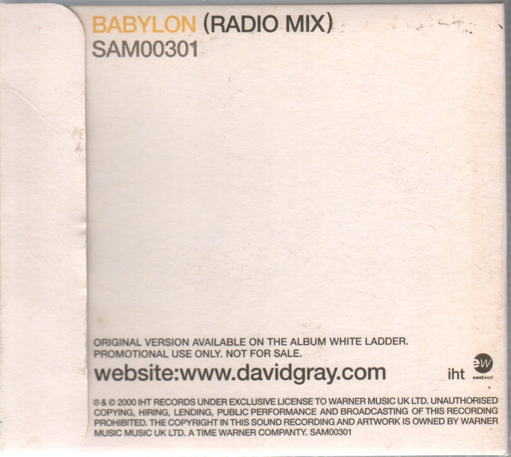 David Gray - Babylon - Cd
